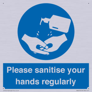 Please sanitise your hands regularly